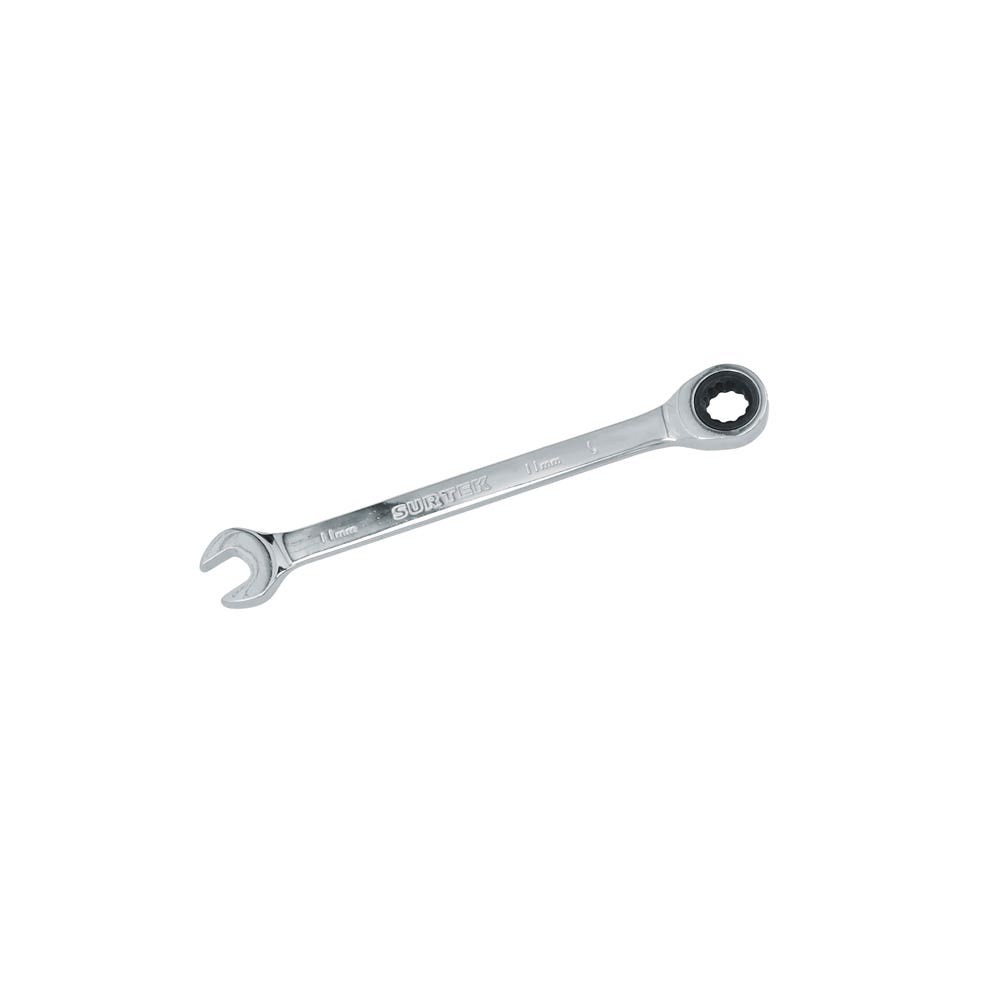 Llave Combinada Pulido Espejo De Matraca Métrica, 12 Puntas, Surtek 100581