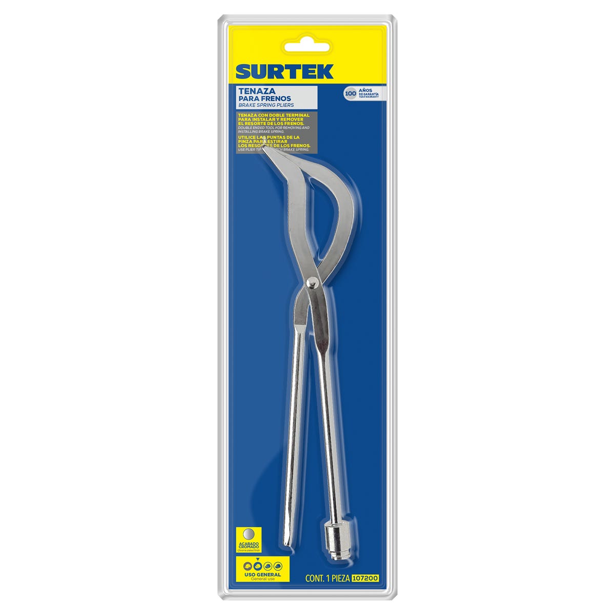 Tenazas Para Frenos Apertura 13/16 Longitud 14-3/4, Surtek 107200