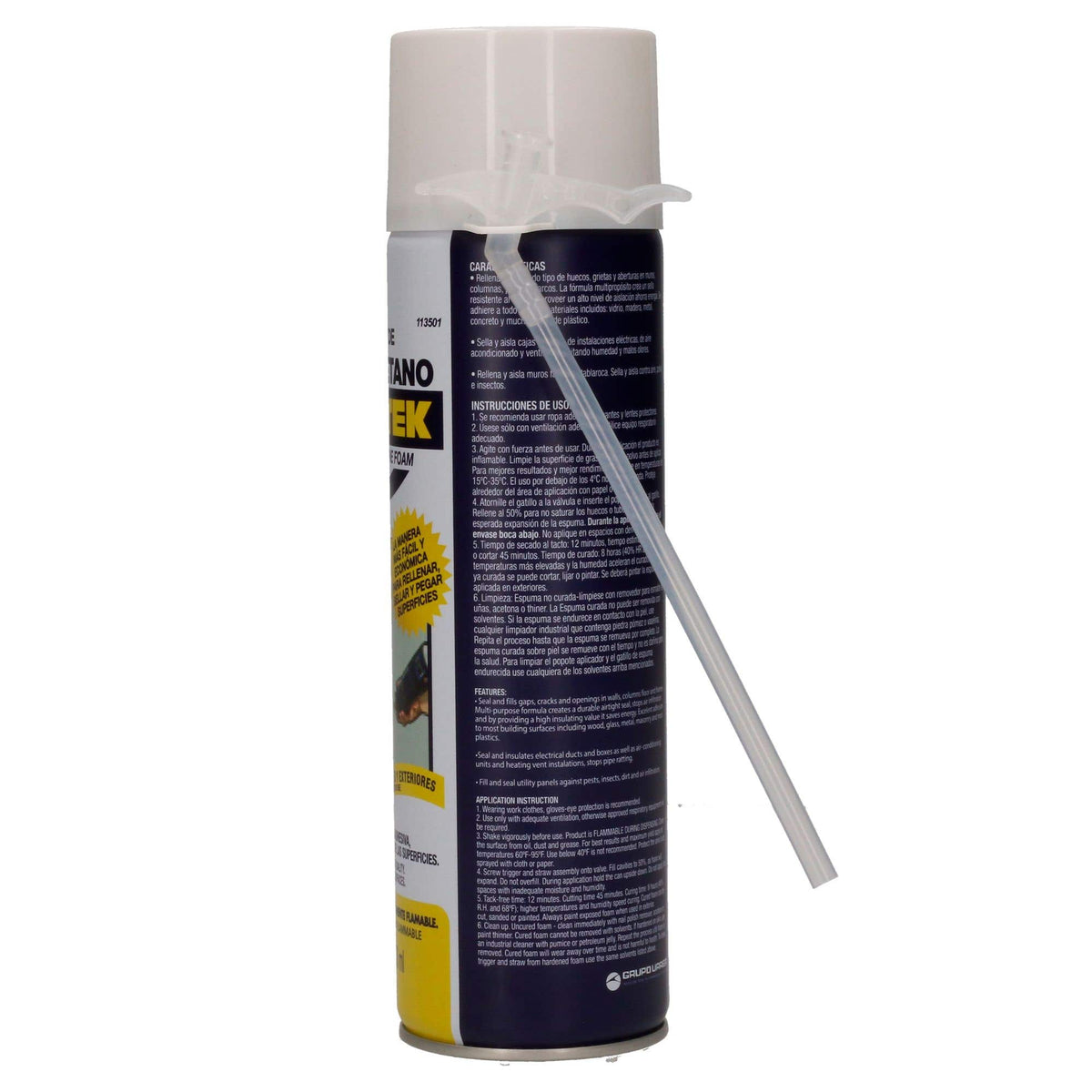 Espuma De Poliuretano Resistente A La Temperatura, 500 ml, Surtek 113501