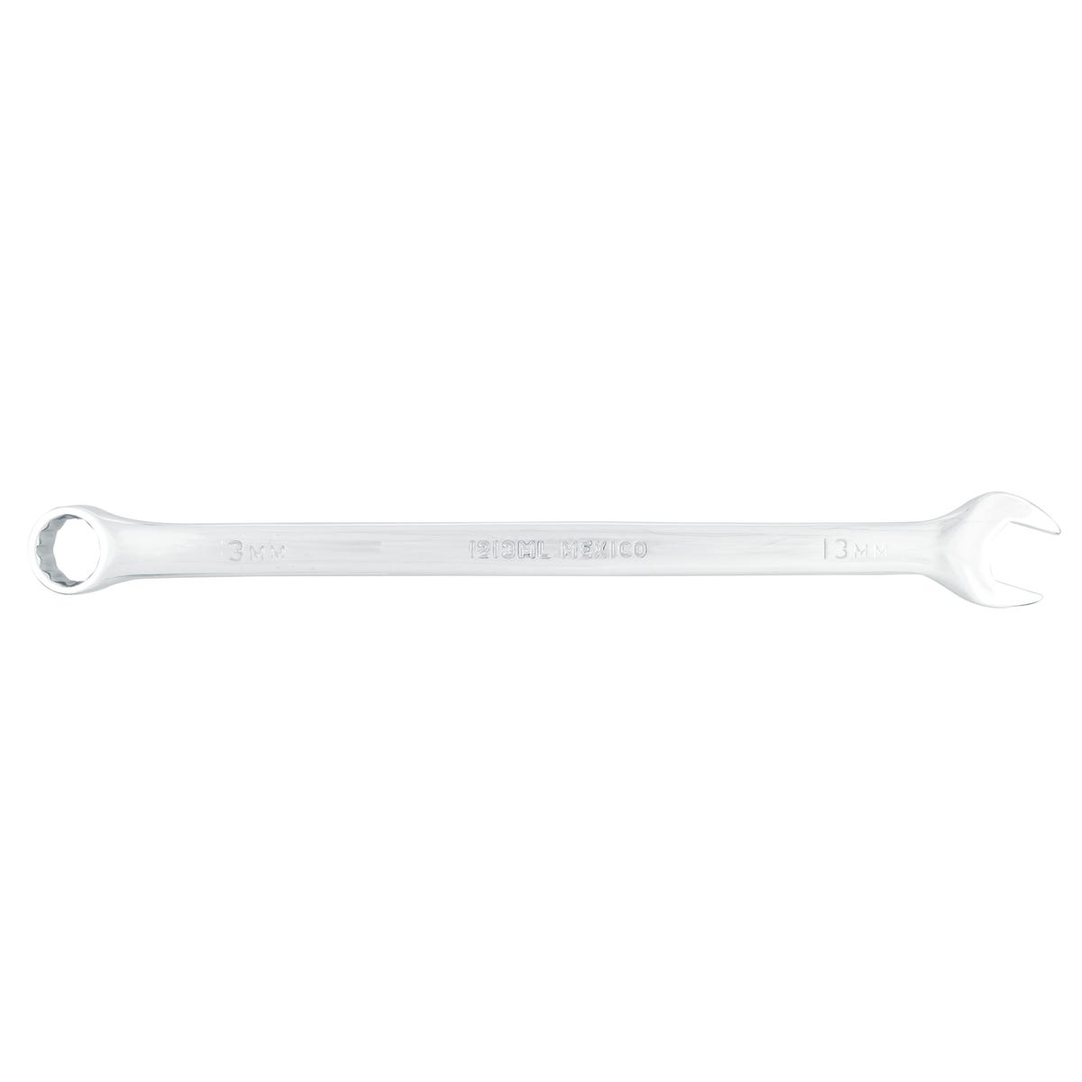 Llave Combinada Extra Larga Pulido Espejo Métrica, 12 Puntas, Urrea 1213ML