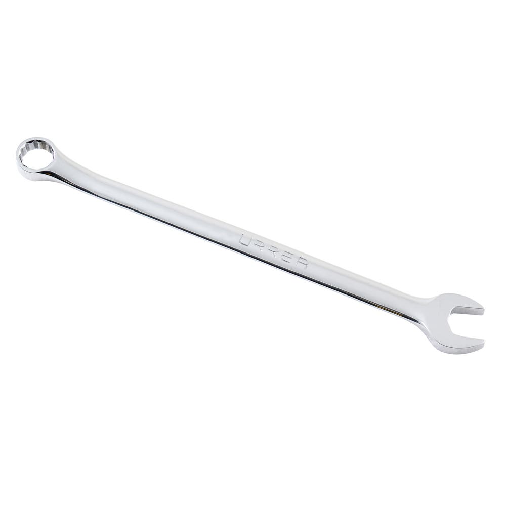 Llave Combinada Extra Larga Pulido Espejo Métrica, 12 Puntas, Urrea 1214ML
