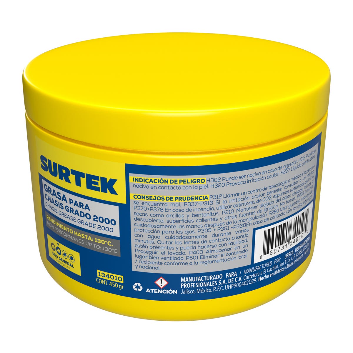 Grasa Para Chasis 450 g, Surtek 134010