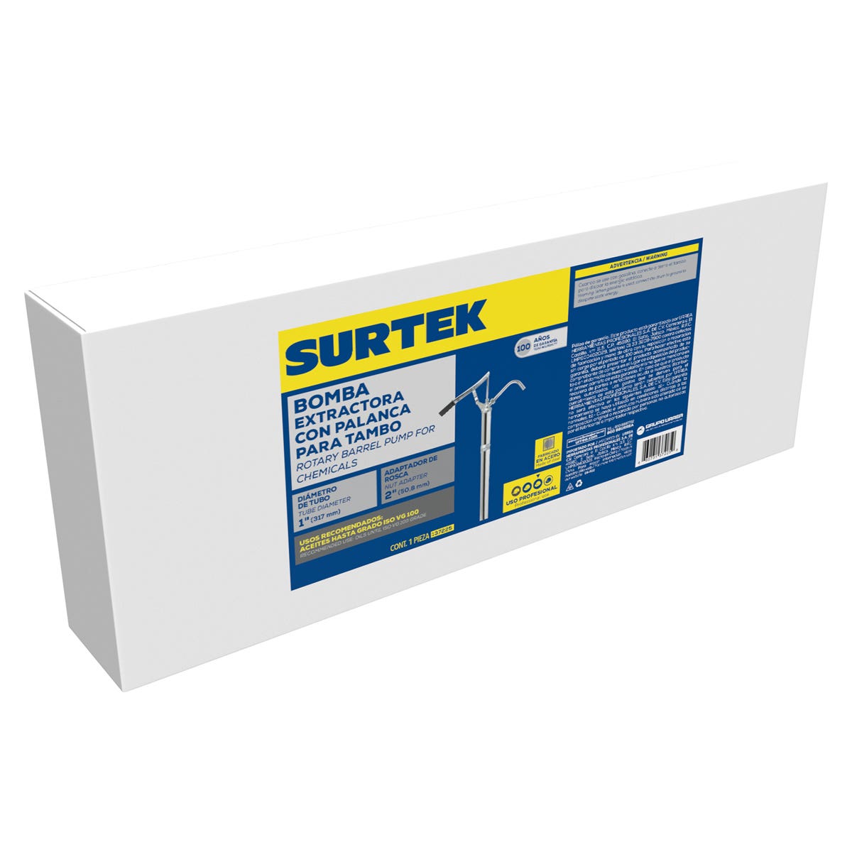 Bomba Extractora De Palanca Para Lubricantes, Suministro 300 ml Por Bombeo, Surtek 137225