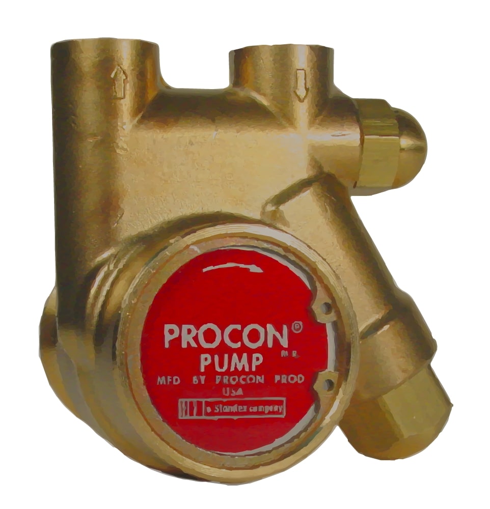BOMBA DE PALETA ROTATORIA DE 3/4, LATÓN, 140GPH (425LPH), EPDM/NITRILO PROCON 141A140F11AA