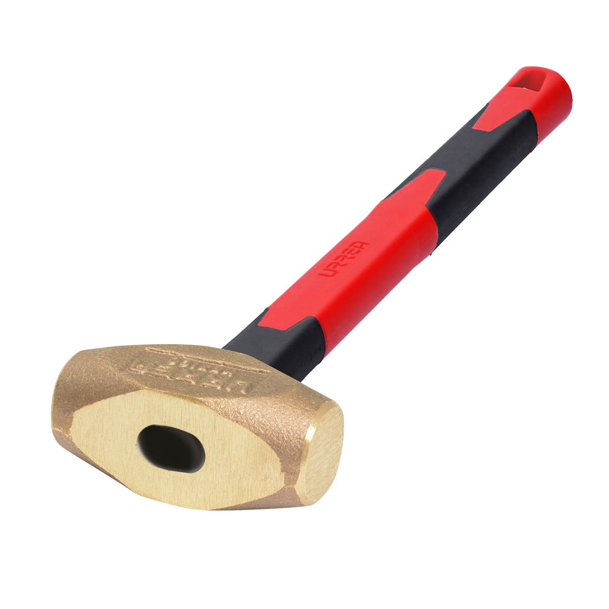 Marro De Bronce Con Mango De Fibra De Vidrio 13, 1.6 Lb, Urrea 1430FV