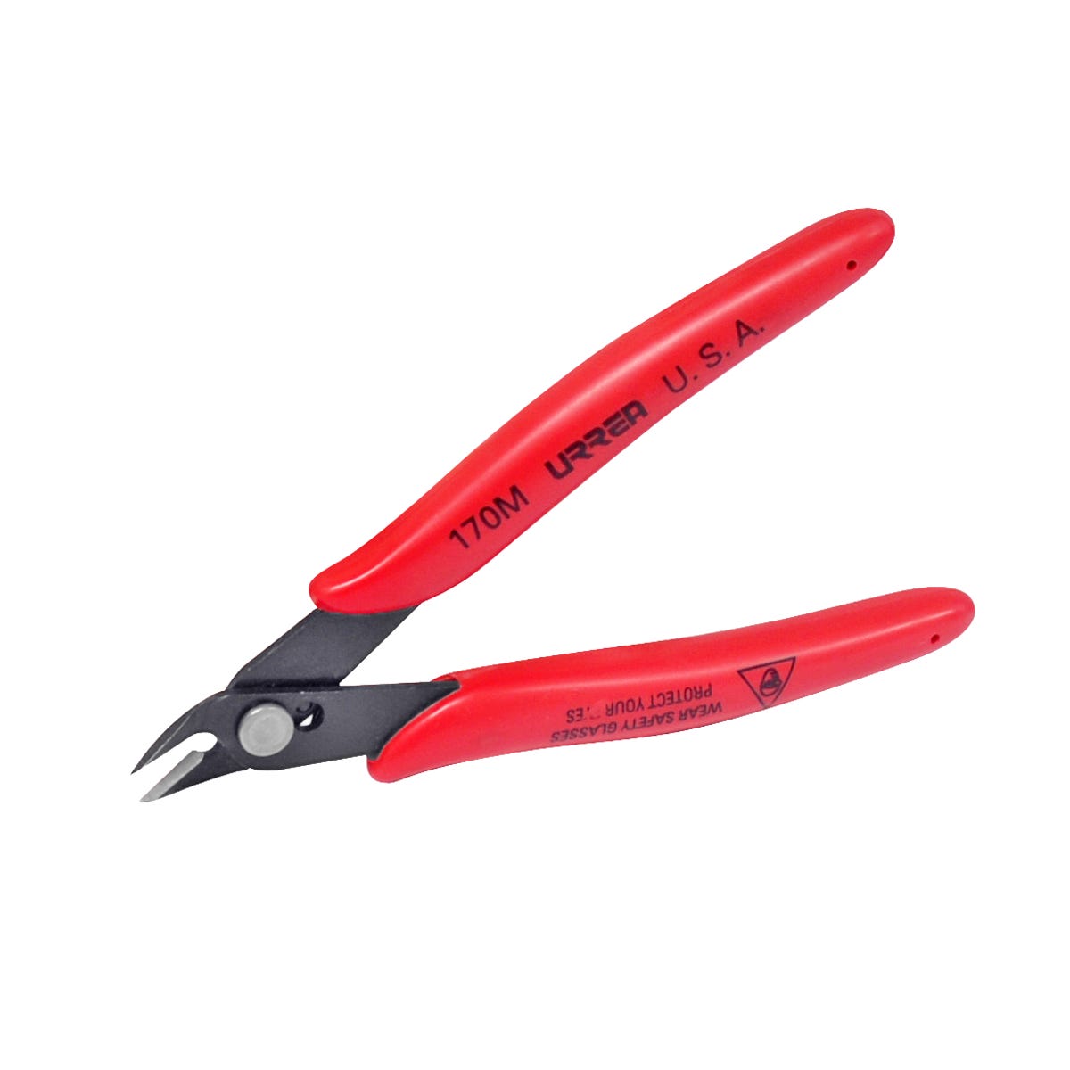 Pinza Para Electricista Con Mango Rubber Grip Corte Al Ras 22° De 5-1/8, Urrea 170M