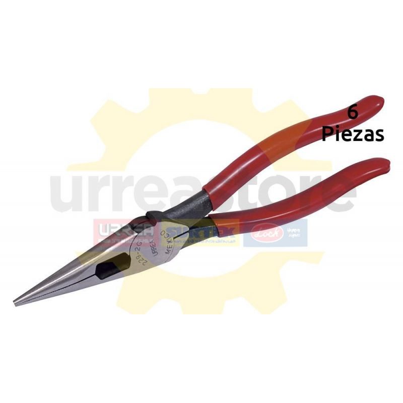 Pinza Para Electricista Punta Larga Corte Lateral 8-9/32" Urrea 2292G