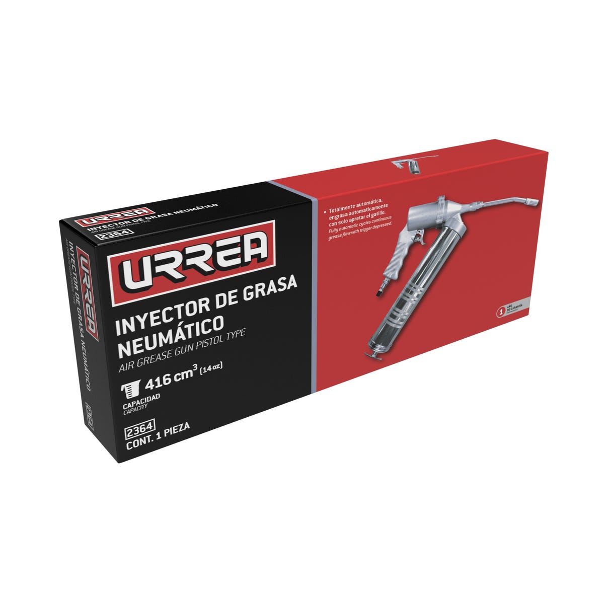 Inyector De Grasa Neumático De 400 g, 2, Urrea 2364