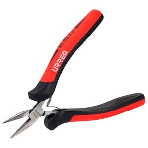 Pinza Para Electrónica Con Mango Antiestático Aguja Recta De 4-3/4, Urrea 28660X