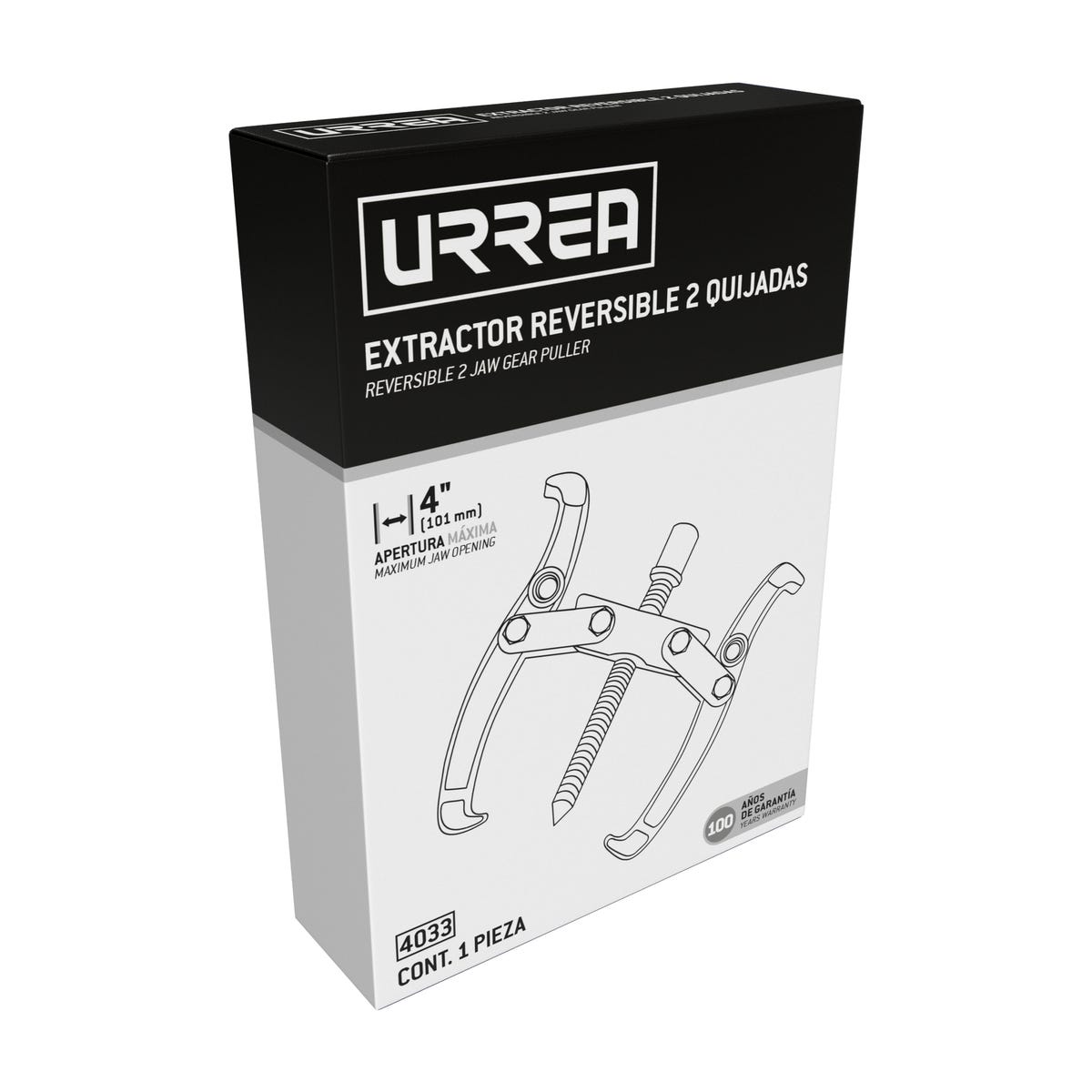 Extractor Reversible 2 Quijadas Tipo A 2 Ton, 2 Posiciones, Urrea 4033