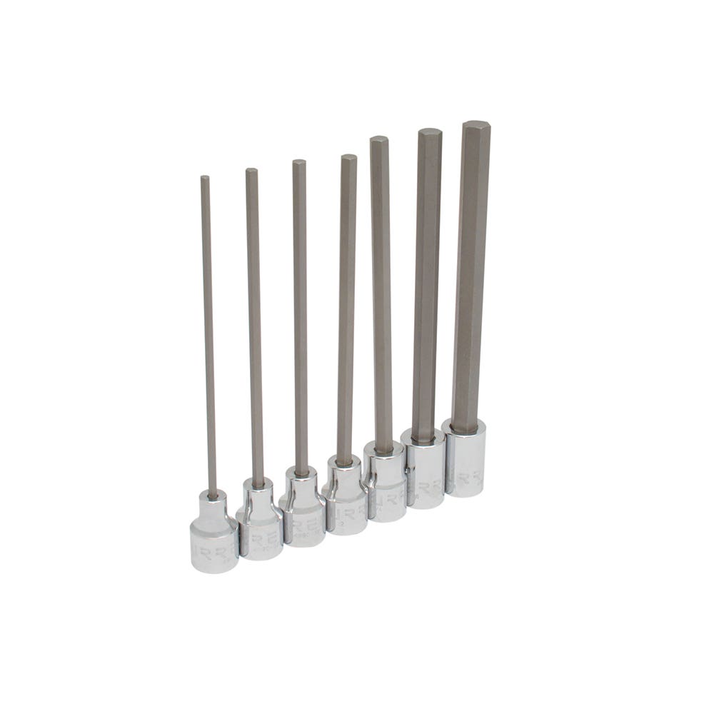 Juego De Dados Punta Hexagonal Extra Larga Urrea 4990-7L