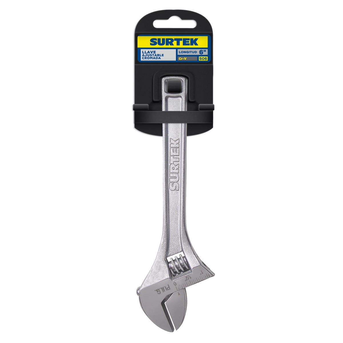 Llave Ajustable Cromada 6 3/4, Surtek 506
