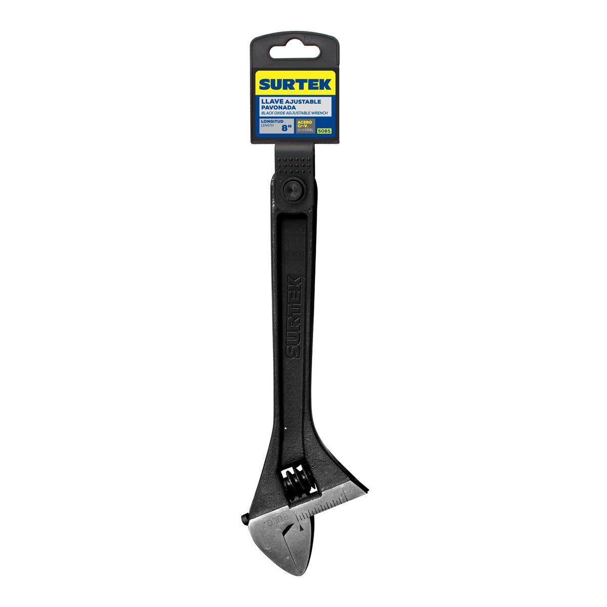 Llave Ajustable Pavonada 8, Surtek 508S
