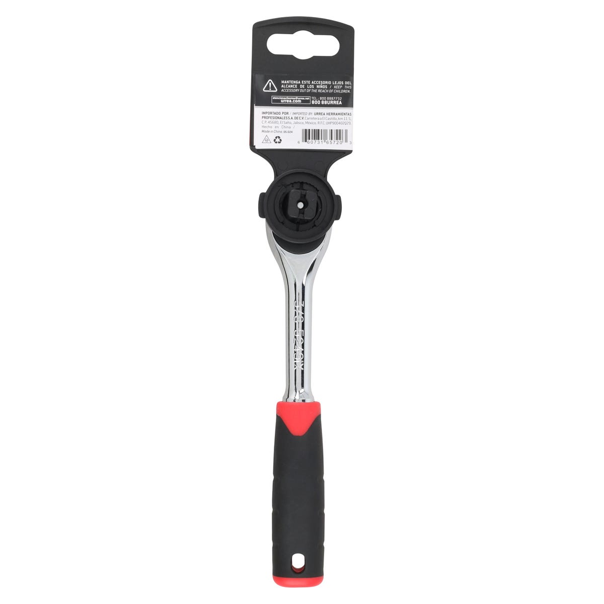 Matraca Reversible 3/8" Mango Bimaterial Urrea 5249IX