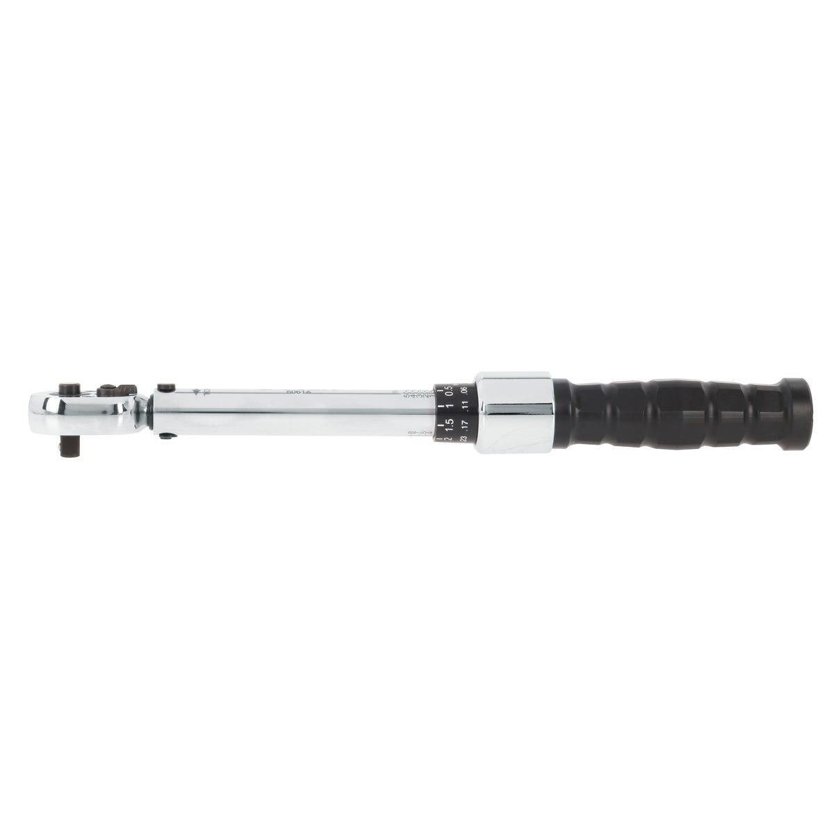 Torquímetro De Trueno Escala Dual Cuadro De 1/4, 10-50 in-lb (1.1-5.6 Nm), Urrea 6061A