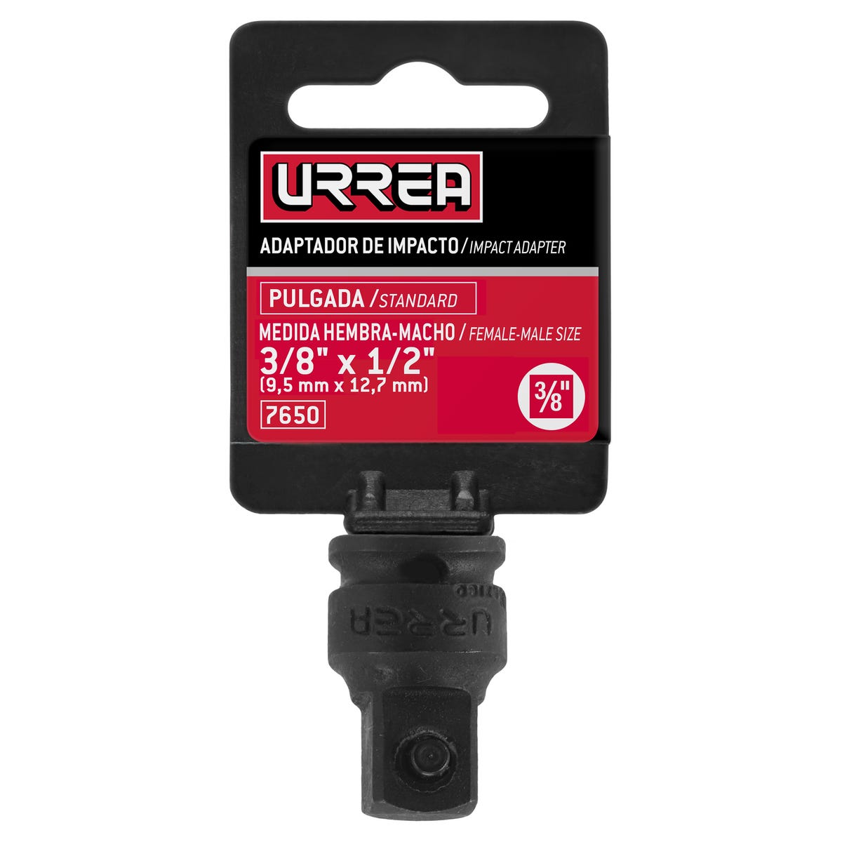 Adaptador Para Dado De Impacto 3/8" a 1/2" Urrea 7650