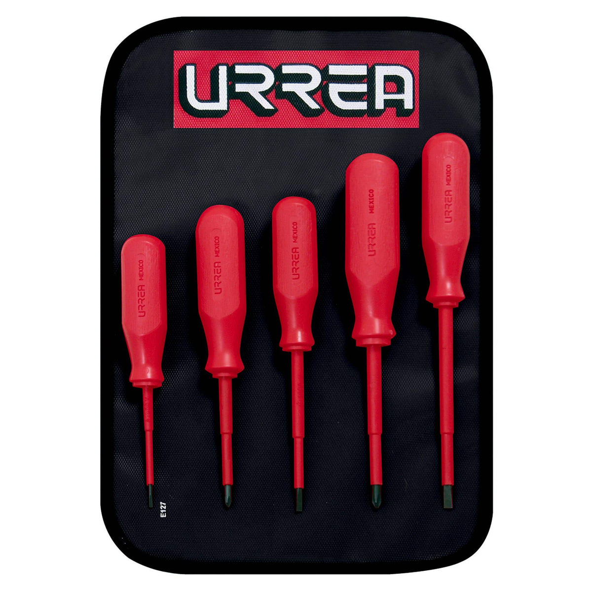 Juego de 5 destornilladores dieléctricos 1000V Urrea 9700C