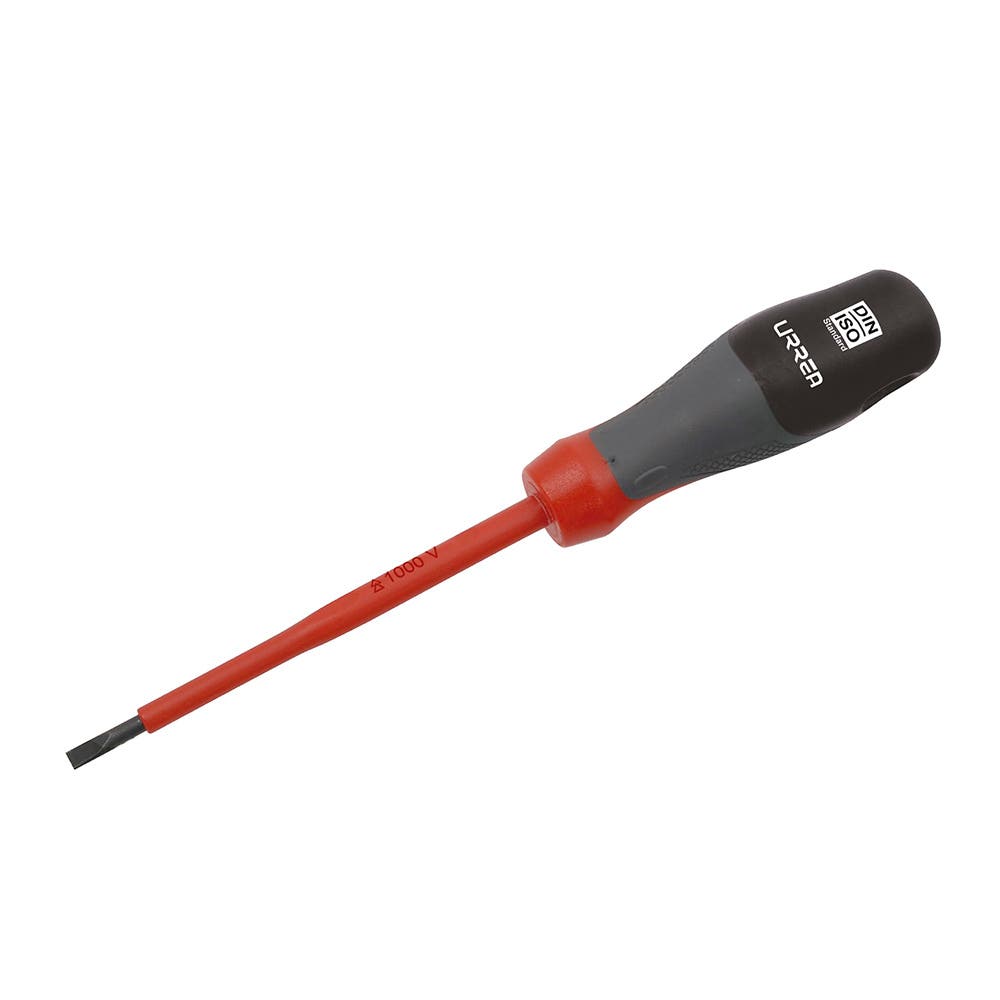 Destornillador Con Mango Trimaterial 1000 V, Punta Plana 5/32, Urrea 9714T