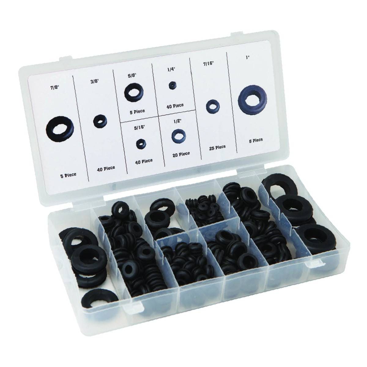 Juego de Empaques de Hule Weston 125 Piezas (Arandelas y Tapones)