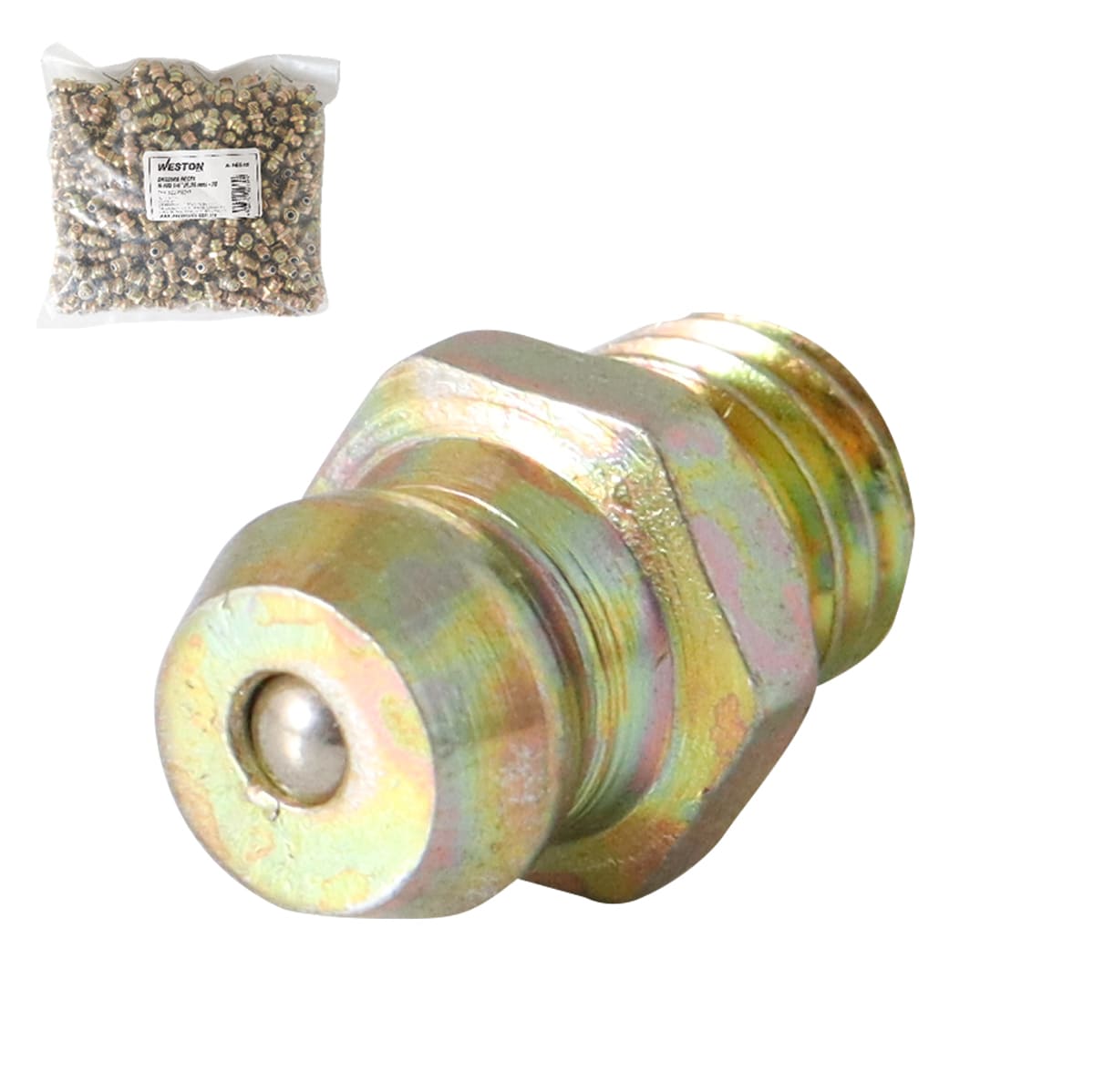 Grasera 1/4"-28 Recta H-100 (Empaque c/500 Pzas) | A-16545