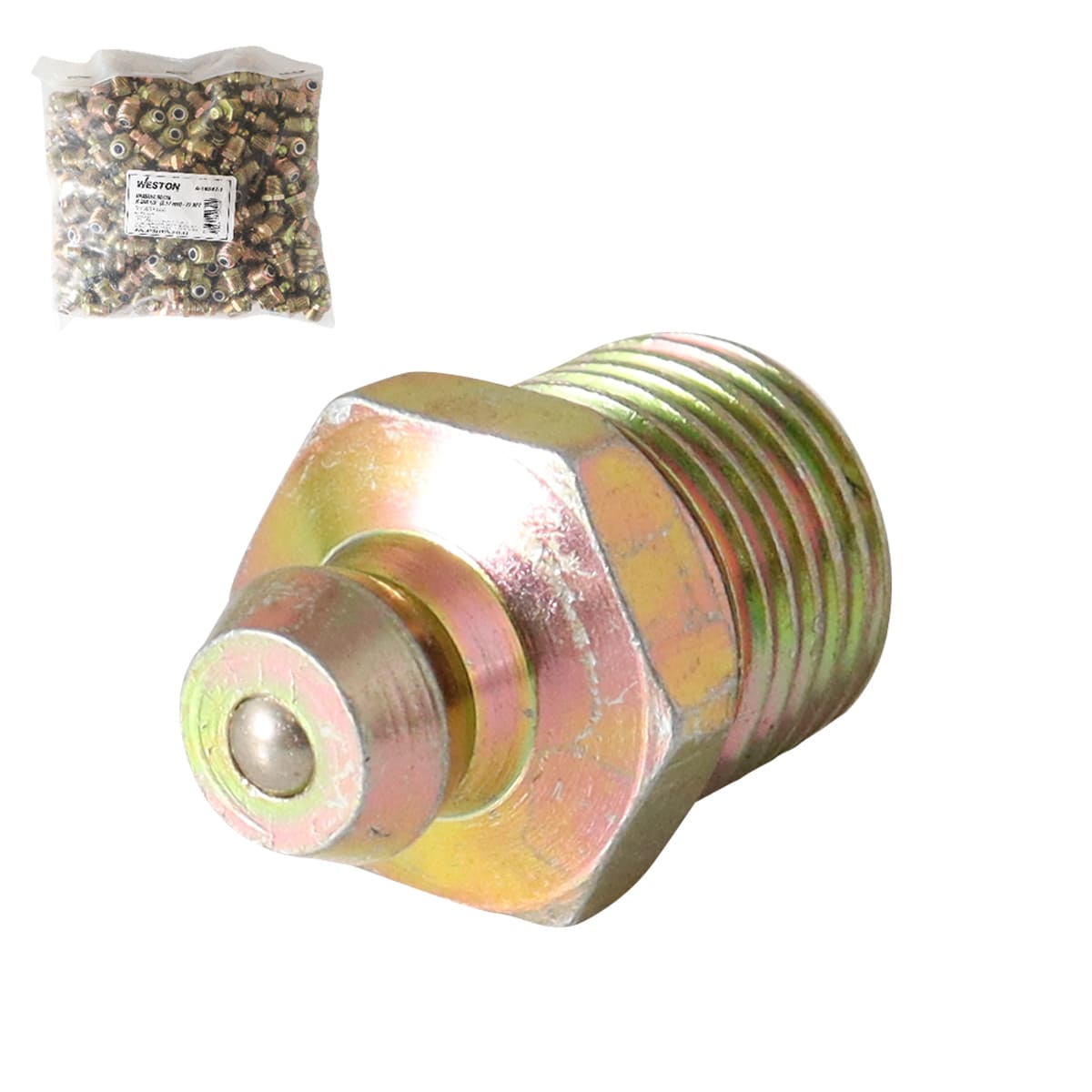 Grasera M10 X 1 Recta (Empaque c/250 Pzas) | A-16544-7