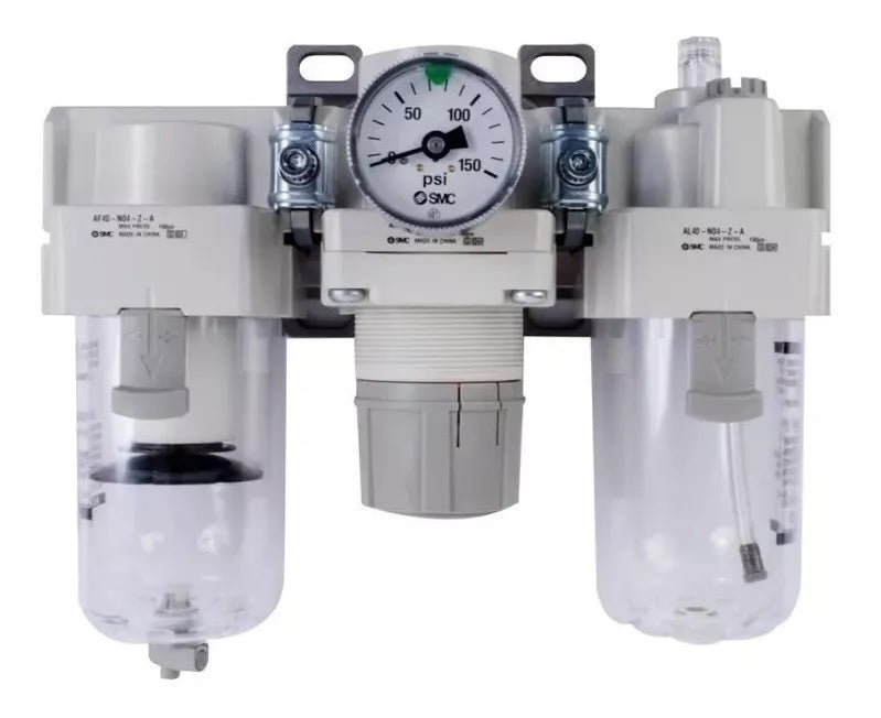 SCN-AC40-N04G-Z-A Unidad De Mantenimiento Con Manómetro 1/2"