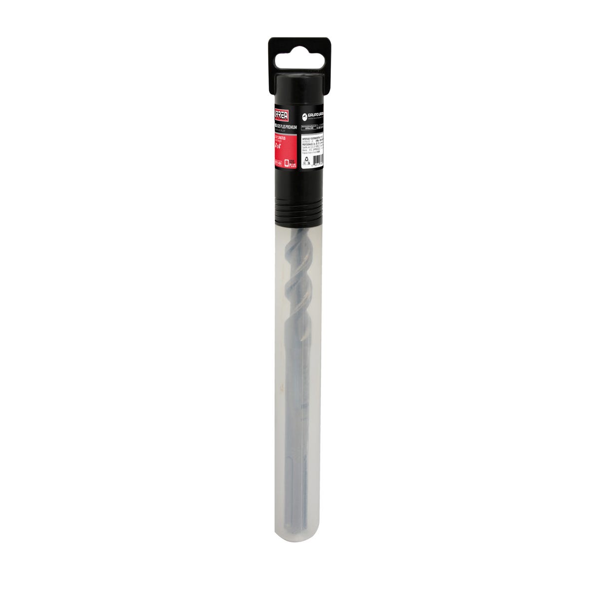 Broca Para Concreto De Acero SDS PLUS 1/2 x 12 Con Punta Delgada, Urrea BSDS1/2X12