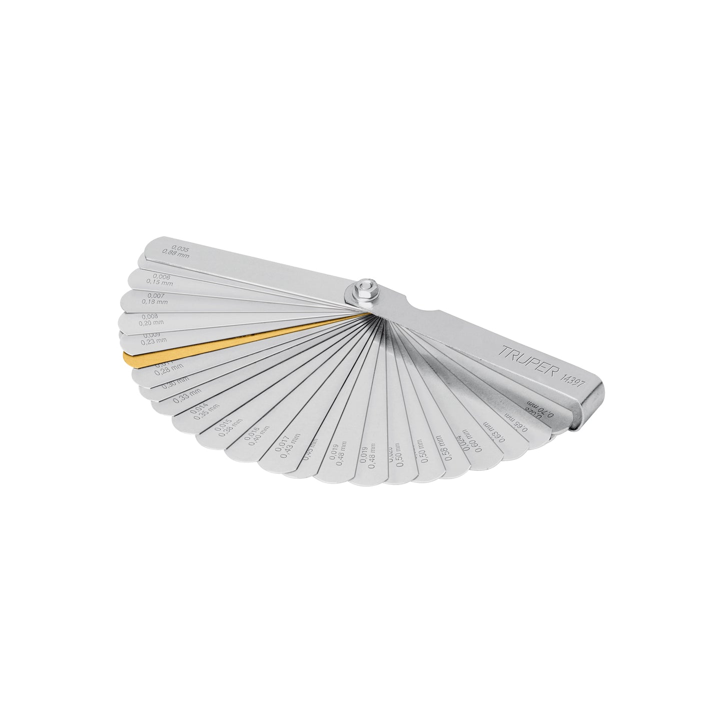 14397 CAL-32 Calibrador de 32 hojas std / mm, truper