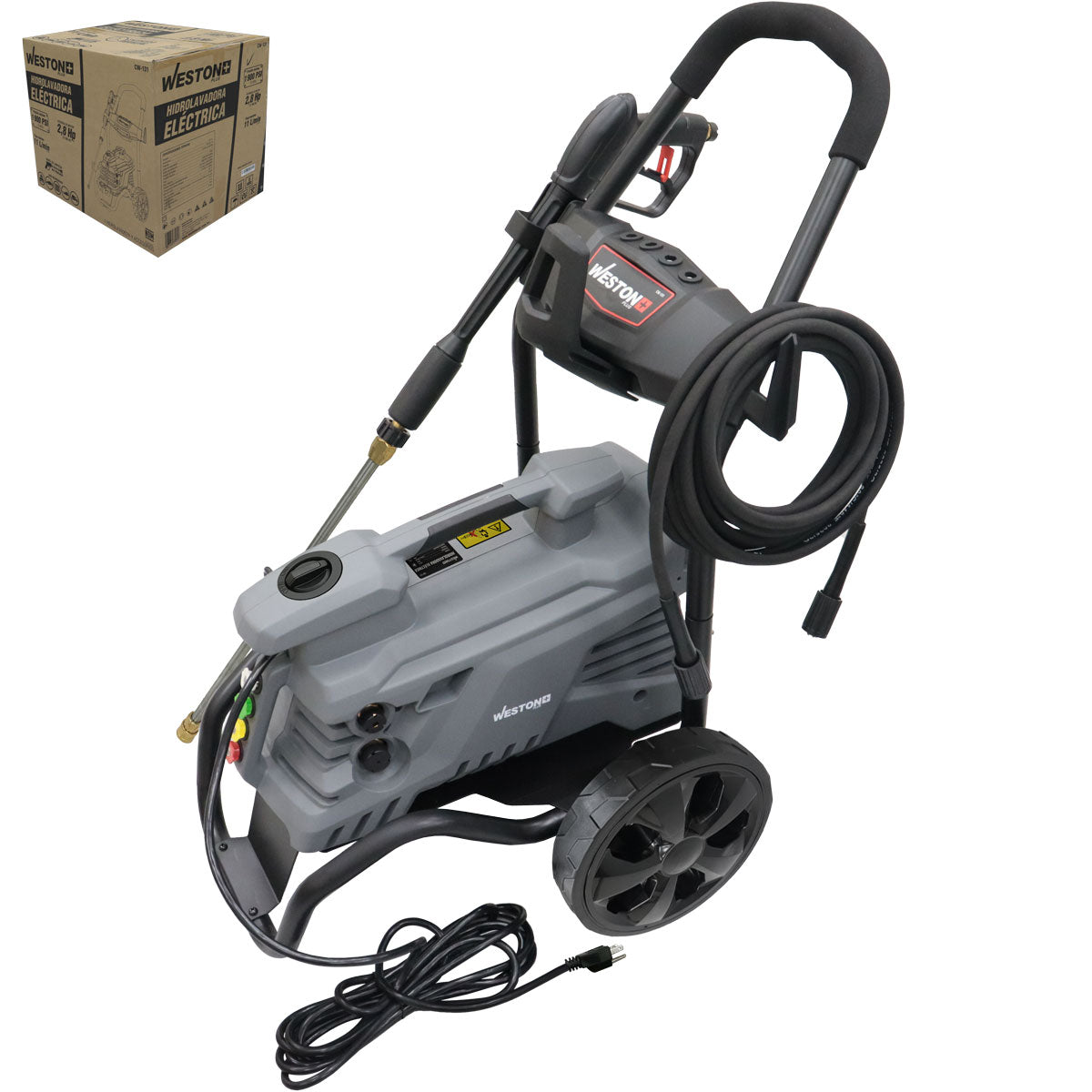 Hidrolavadora Eléctrica 2.8HP 1900PSI 11 L/Min - Weston Plus | CW-131
