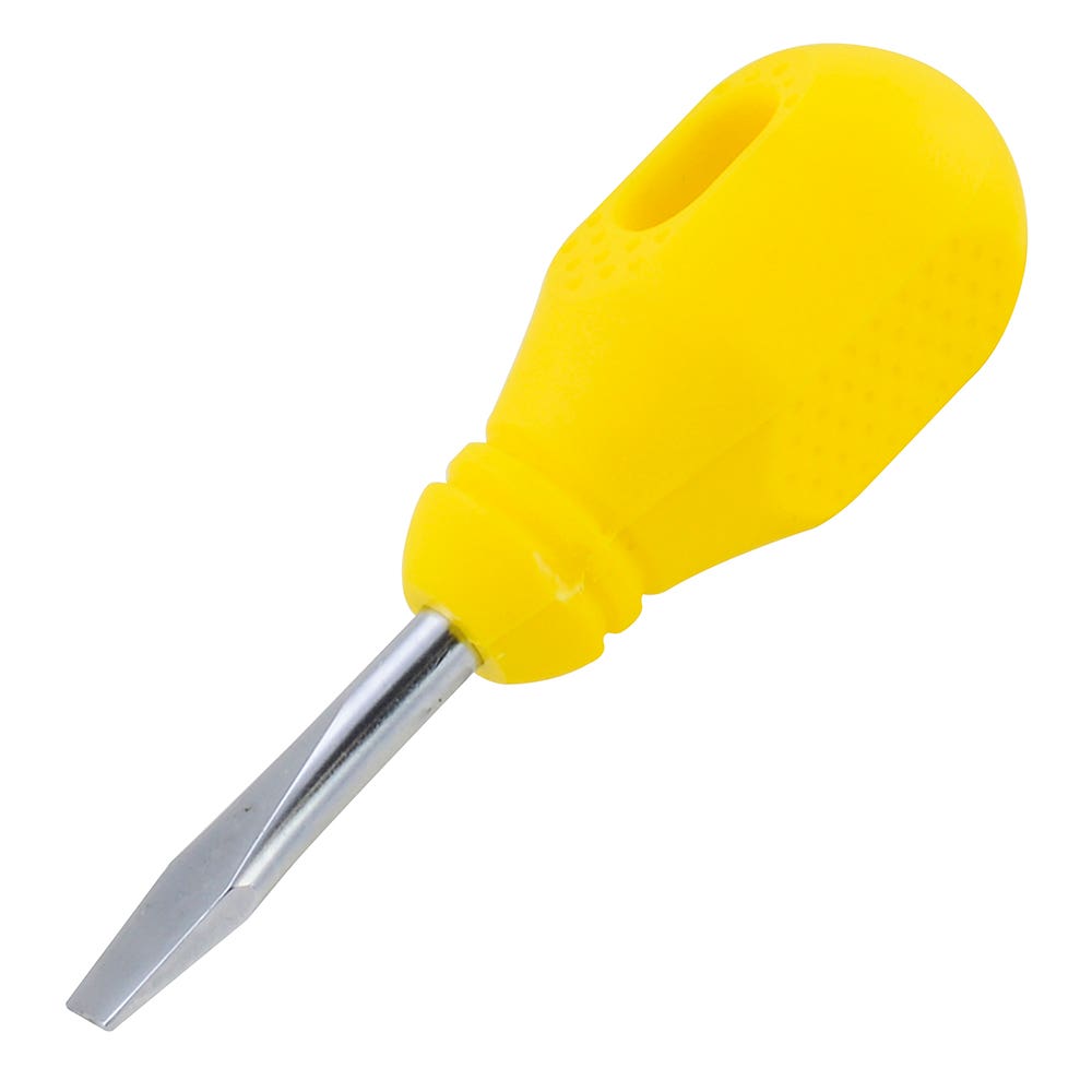 Destornillador Con Mango Amarillo, Tipo Trompo Punta Plana 1/4 x 1-1/2, Surtek D452