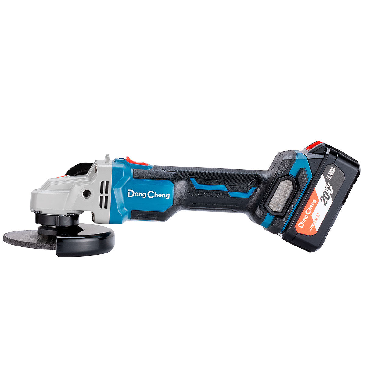 ESMERILADORA ANGULAR INALAMBRICA SIN CARBONES 20V MAX/4.0Ahx2 4-1/2" x 5/8"-11 8500 RPM-DC-DCSM03-115EM