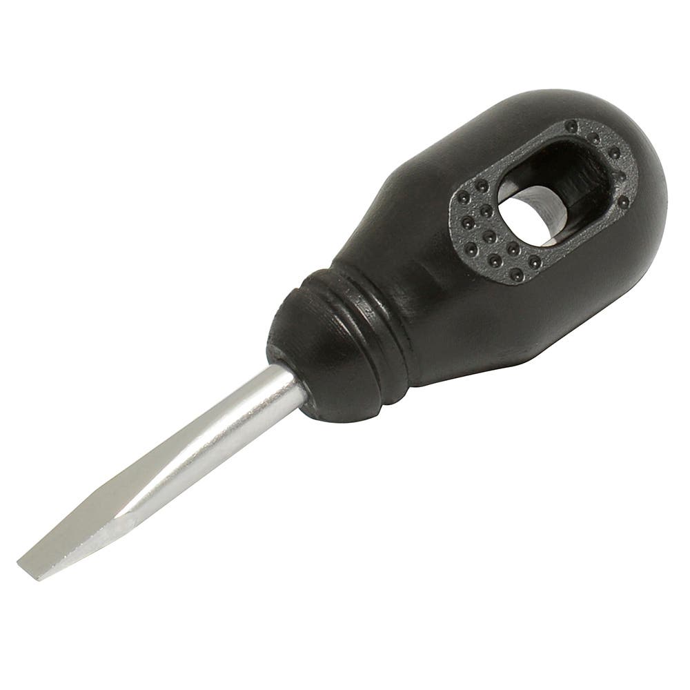 Destornillador Con Mango Negro, Tipo Trompo Punta Plana 1/4 x 1-1/4, Foy DER52