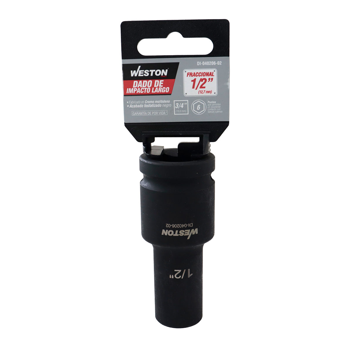 Dado De Impacto Largo Cuadro 3/4" 6 Puntas 1/2"