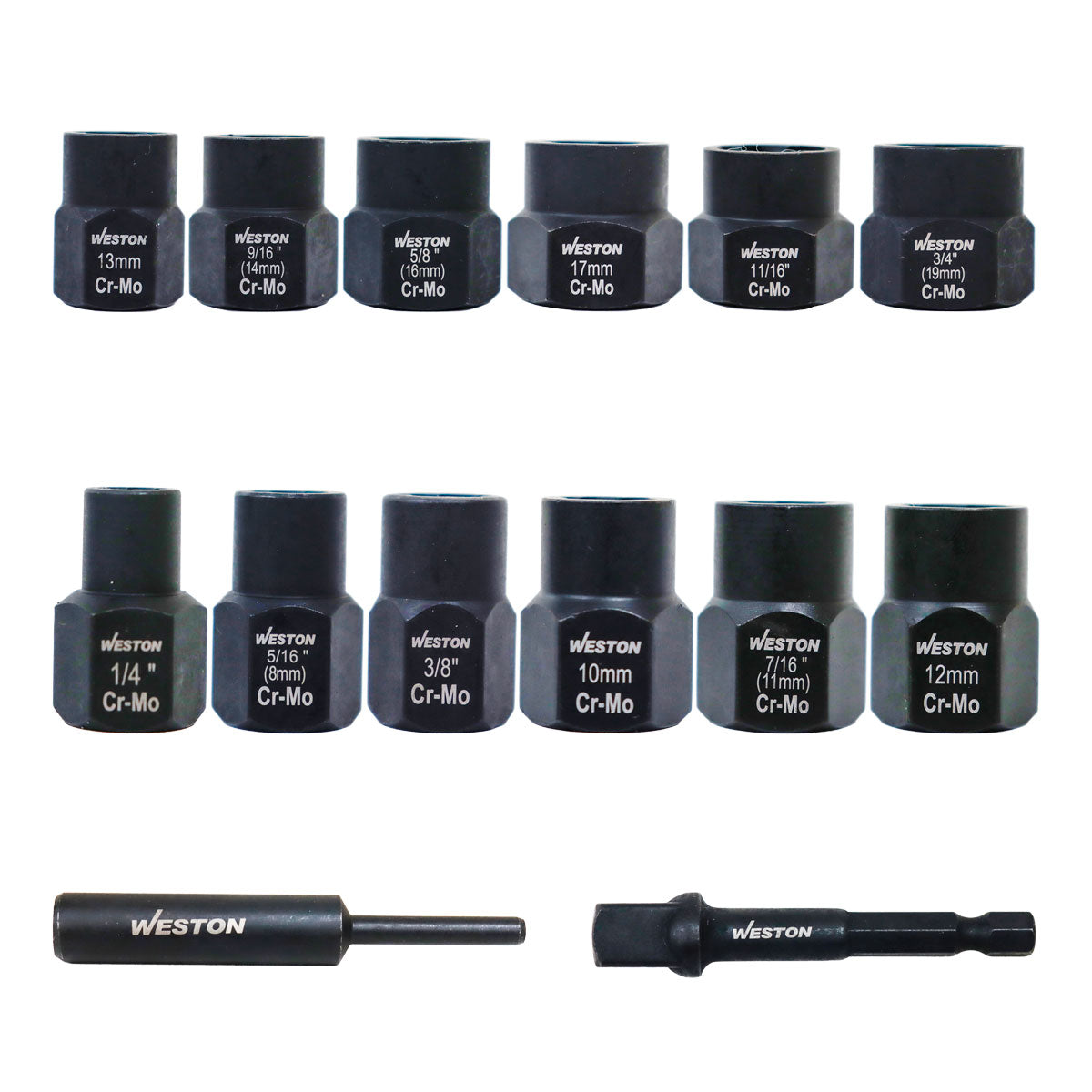 Jgo. D/15 Dados Extractores De Tuercas Y Tornillos Cuadro 3/8"