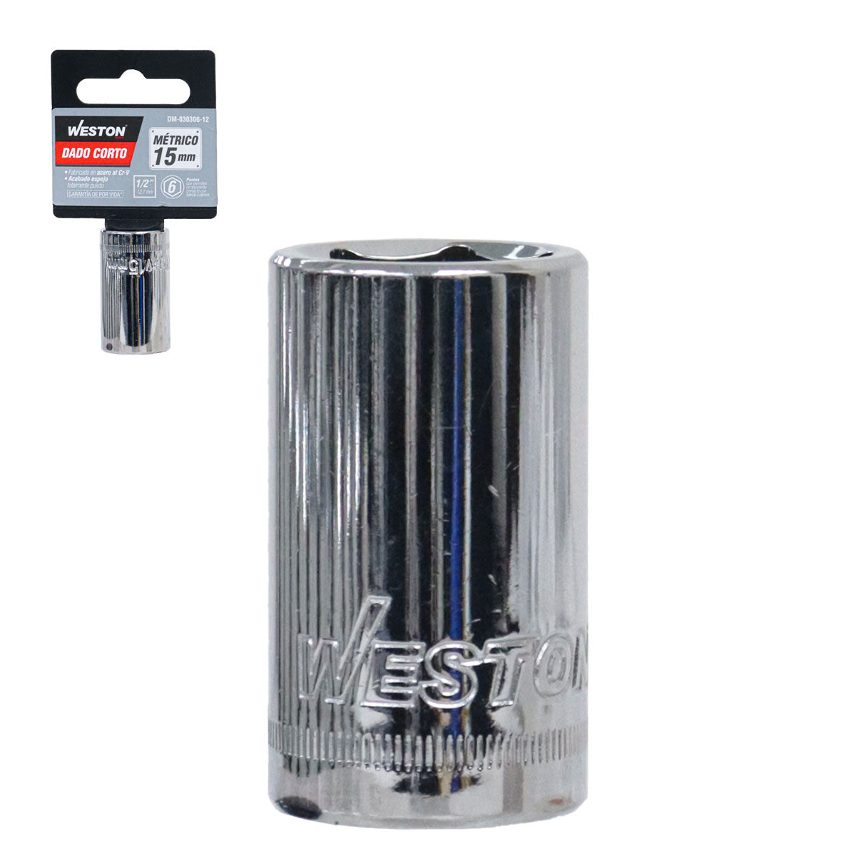 Dado Corto Cuadro 1/2" 6 Puntas 11/16" | DM-030106-12