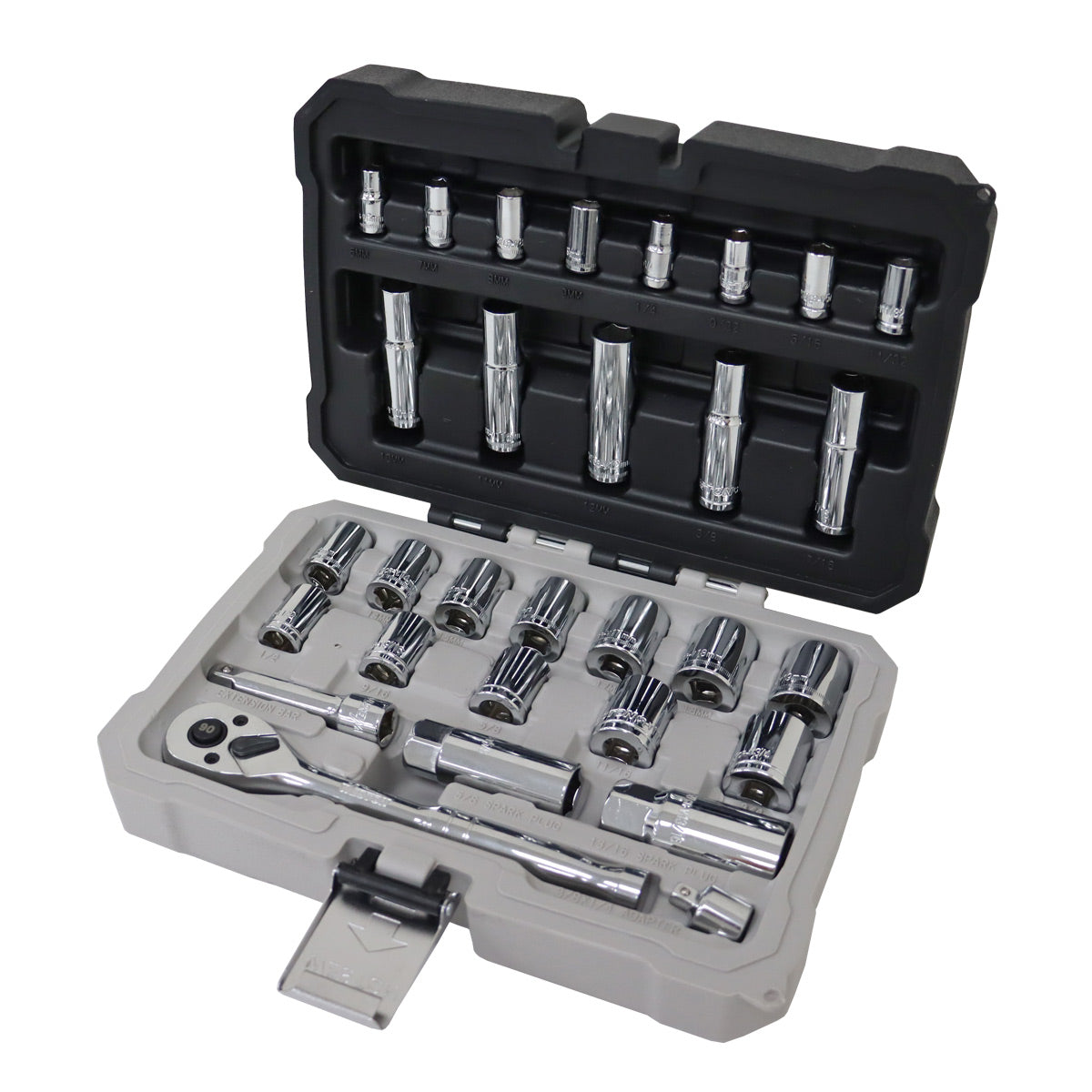 D/30 DADOS CUADRO 1/4" Y 3/8" FRACC. Y METRIC. P/MECANICO DM-053000