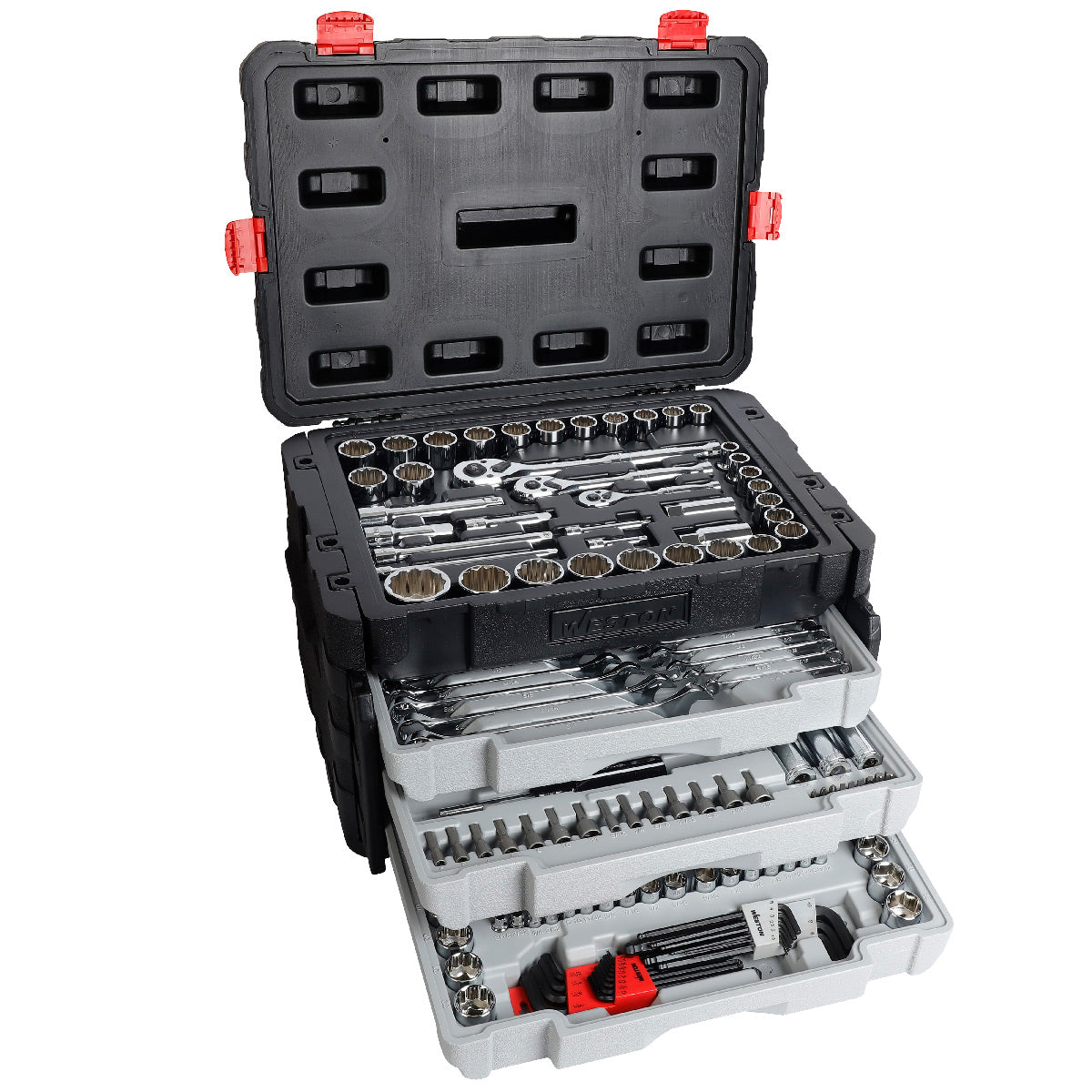 D/239 HERRAMIENTAS CUADRO 1/4"", 3/8"" Y 1/2"" FRACC. Y METRIC. P/MECANICO DM-053035