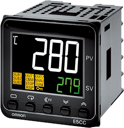 CONTROLADOR TERMICO DIGITAL MULTI-RANGO 100-240VAC 50/60HZ OMRON E5CC-RX3A5M-000