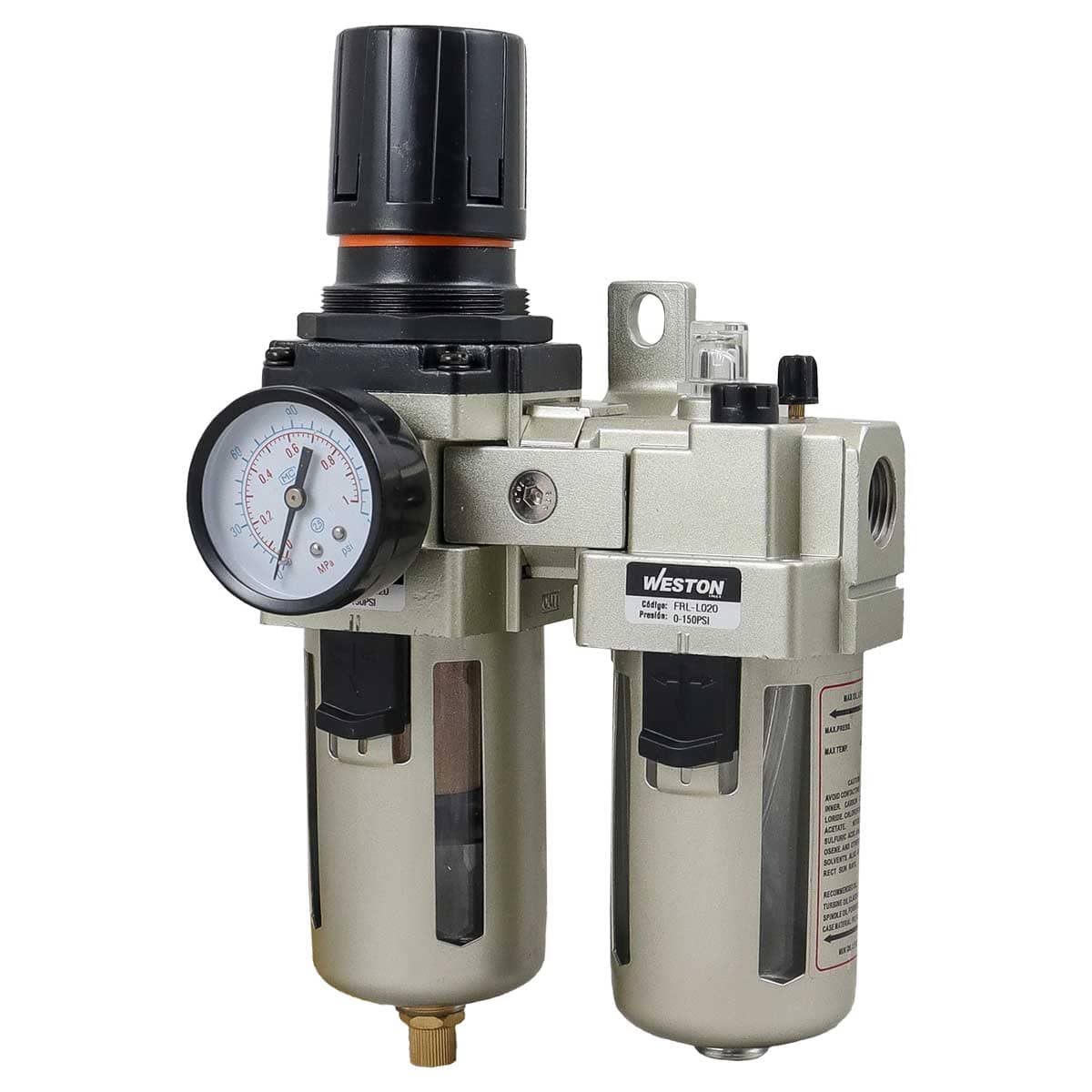 FRL Tipo SMC (2 Unidades) 1/2" NPT | FRL-220