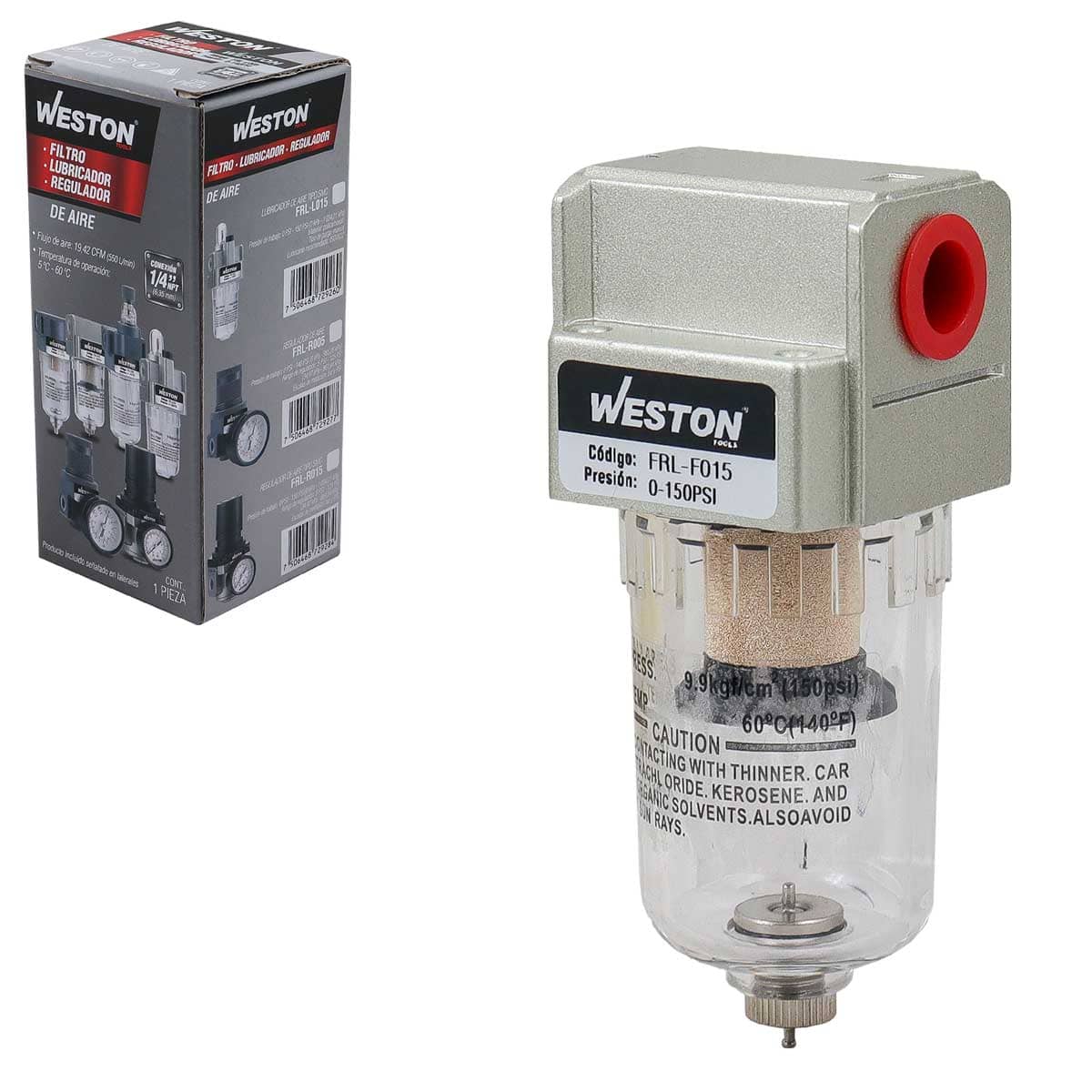 Filtro De Aire Tipo SMC 1/4" NPT | FRL-F015