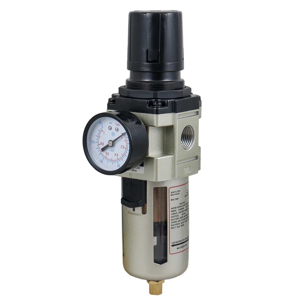 Filtro Regulador De Aire Tipo SMC 1/2" NPT | FRL-FR020
