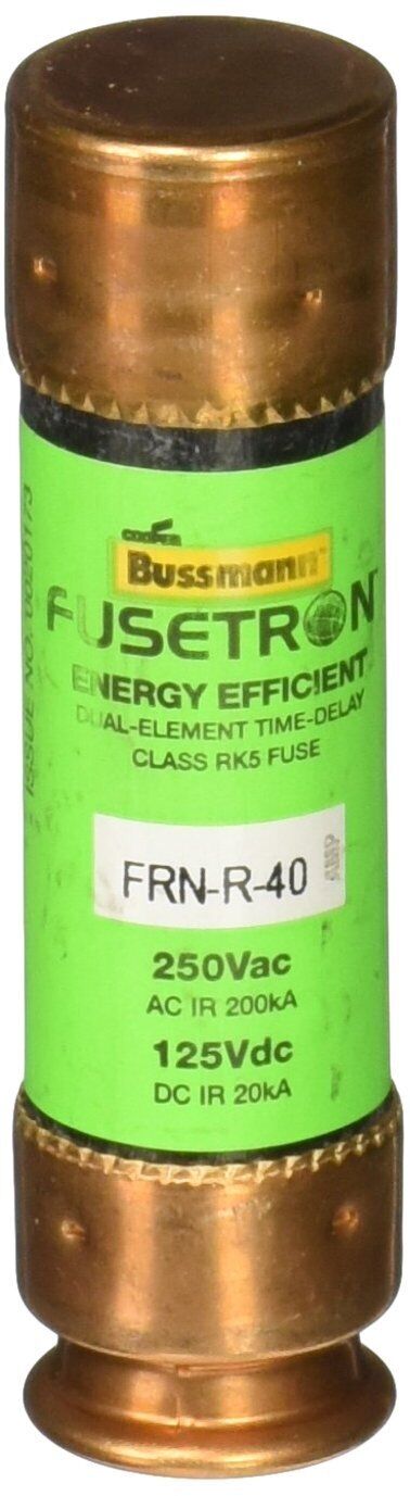 FUSIBLE 40 AMP 250VAC/125VDC EATON BUSSMANN FUSETRON FRN-R-40
