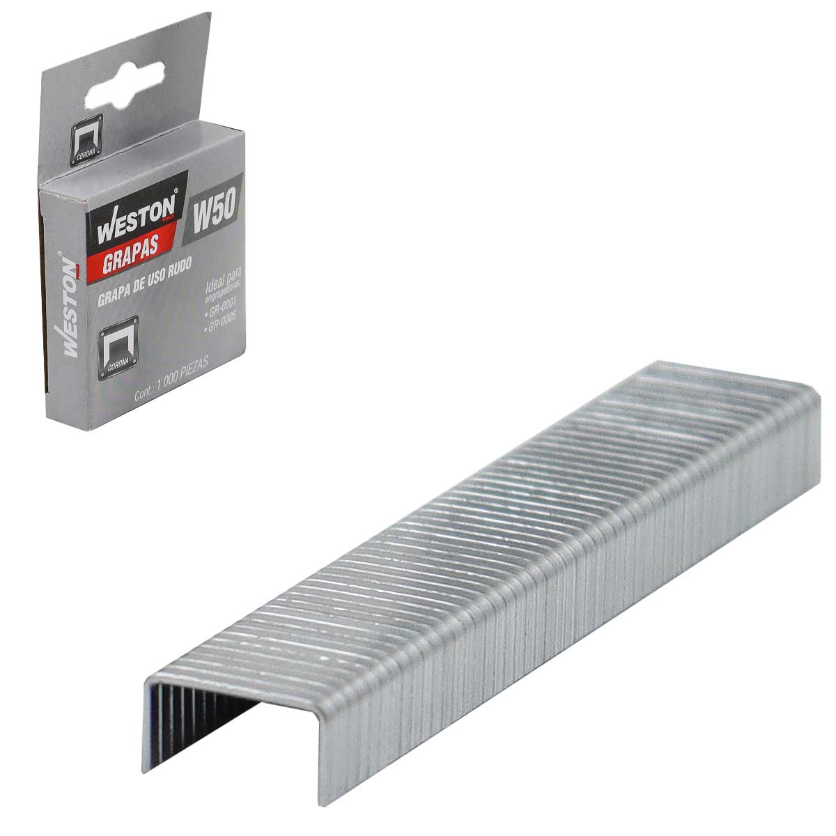 Grapas W50 3/8" Caja con 1000 Piezas | GR-0025