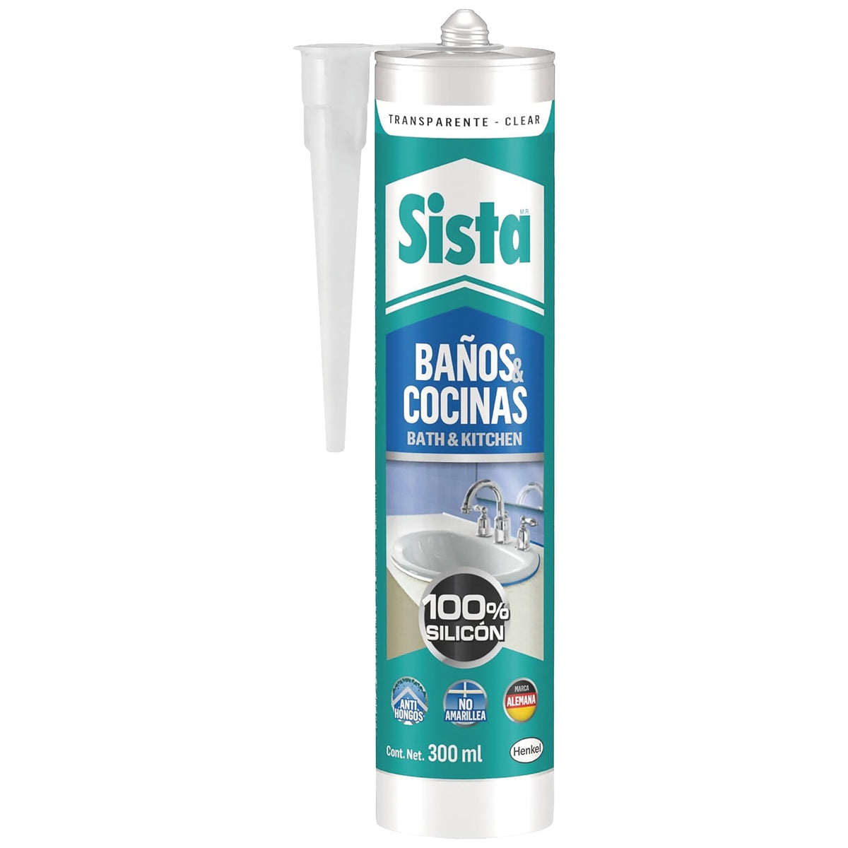 Silicón para Baños y Cocinas Blanco Sista 300ml | HK-1770926