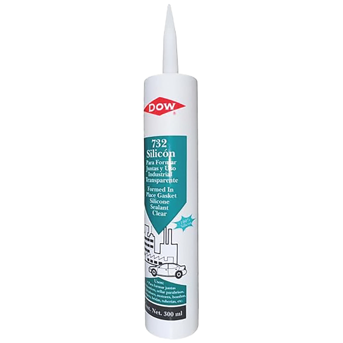 Sellador Silicón Multiusos Transparente Dowsil 732 300 ML Cartucho