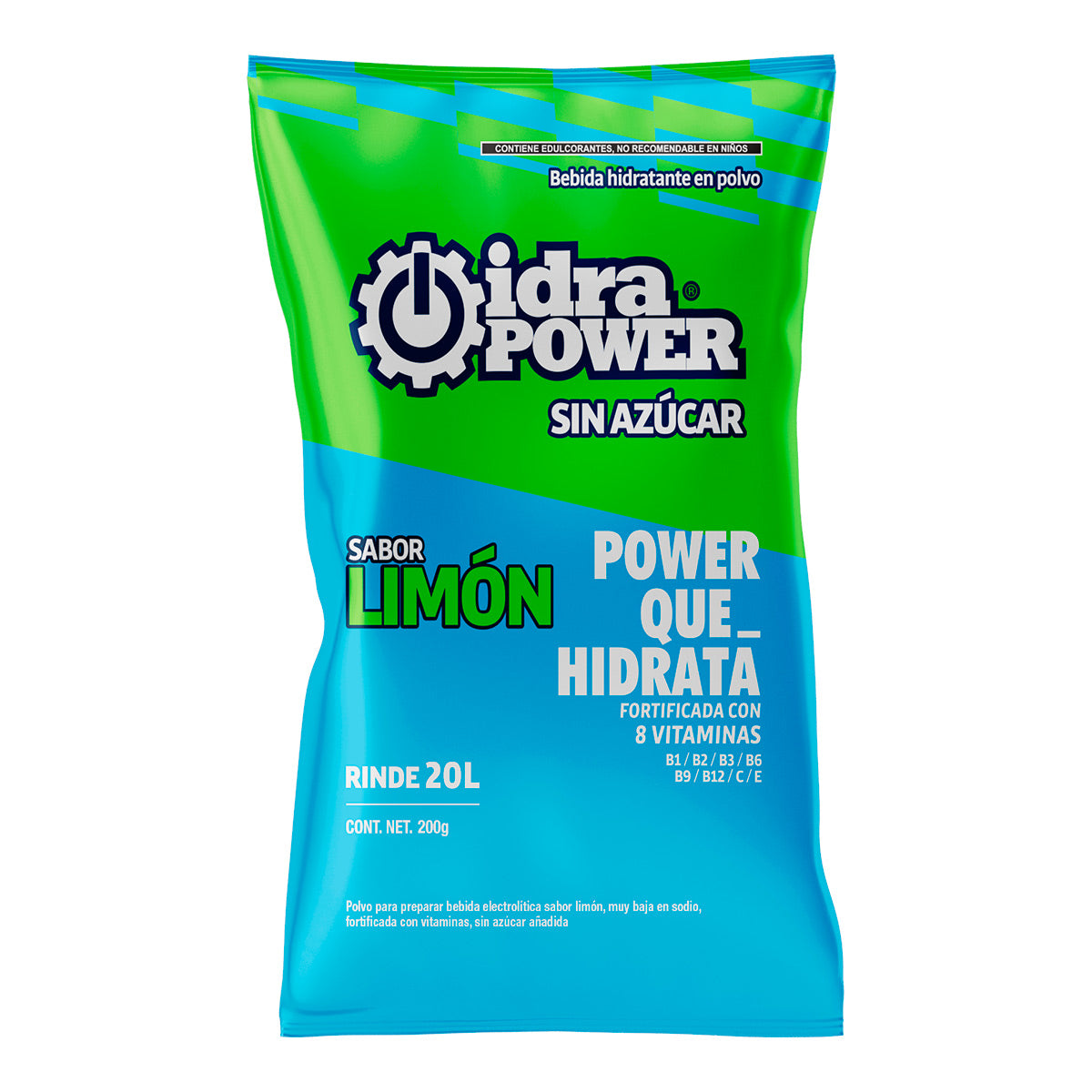 IDRAPOWER LIMON SIN AZUCAR 200GR/ 20 LTS IP-00065
