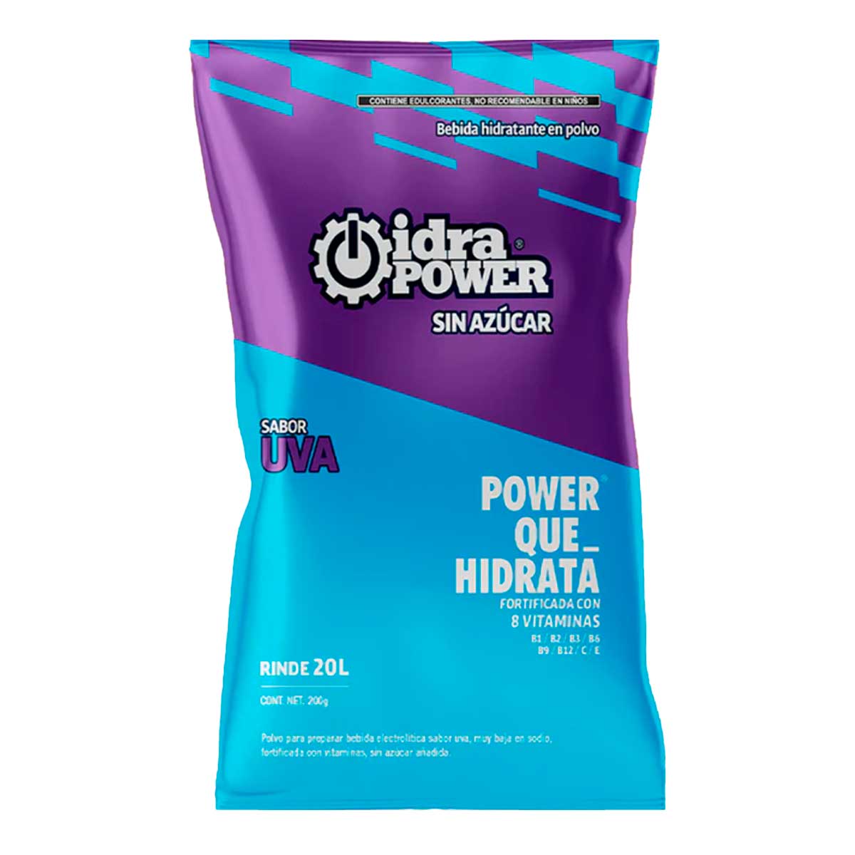 Idrapower Sin Azúcar 200gr/ 20 lts