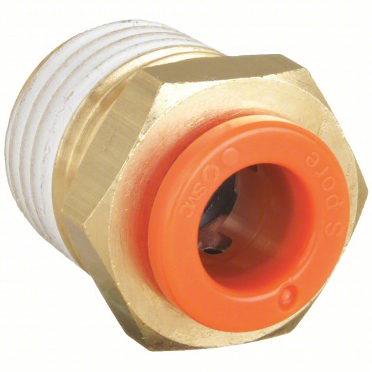 Conector Macho Recto 3/8" x 1/2" R