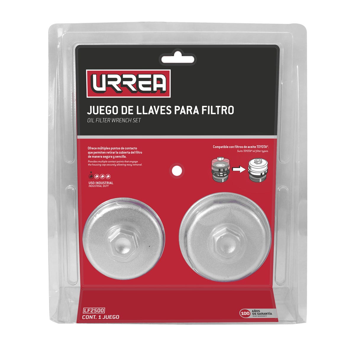 Juego De Llaves Para Filtros De Aceite Toyota, 3 Piezas, Urrea LF2500