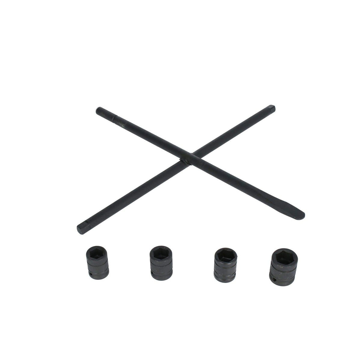 Juego De Llave De Cruz Multifuncional Con Dados Combinados Fosfatizados, 5 Piezas, Urrea LLC18MJ